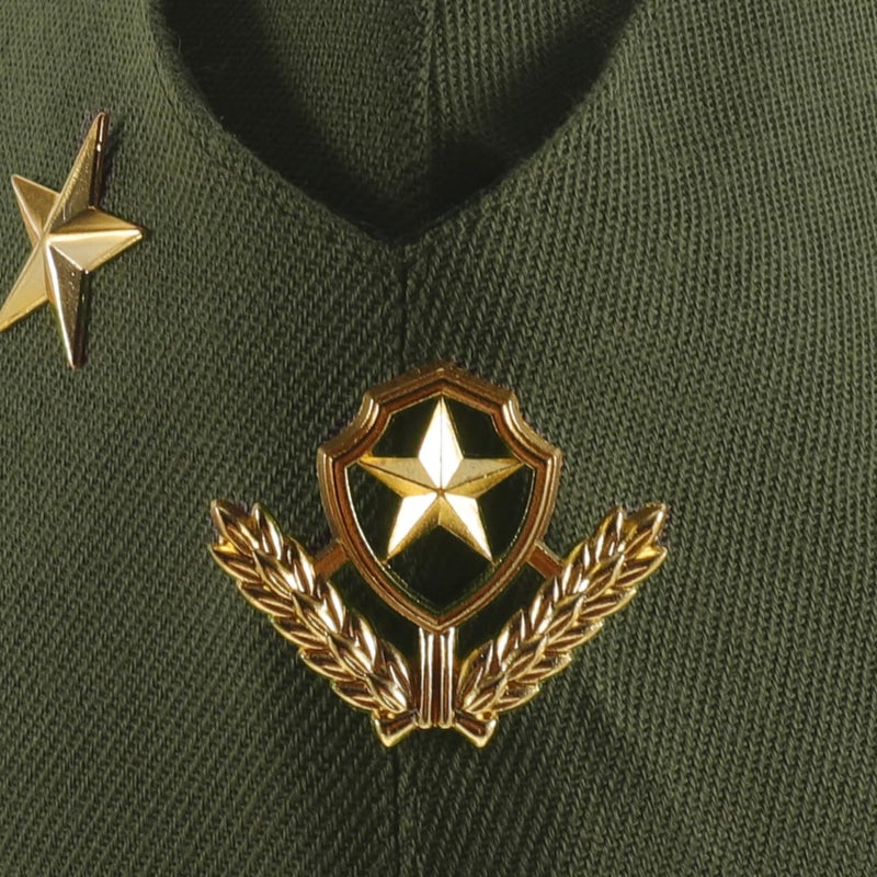 BESTOYARD Nautical Sailor Hat, Wheat Stewardess Beret Hat for Halloween Costume, Airline Accessory Adult Cosplay Costume, Army Green - Image 4