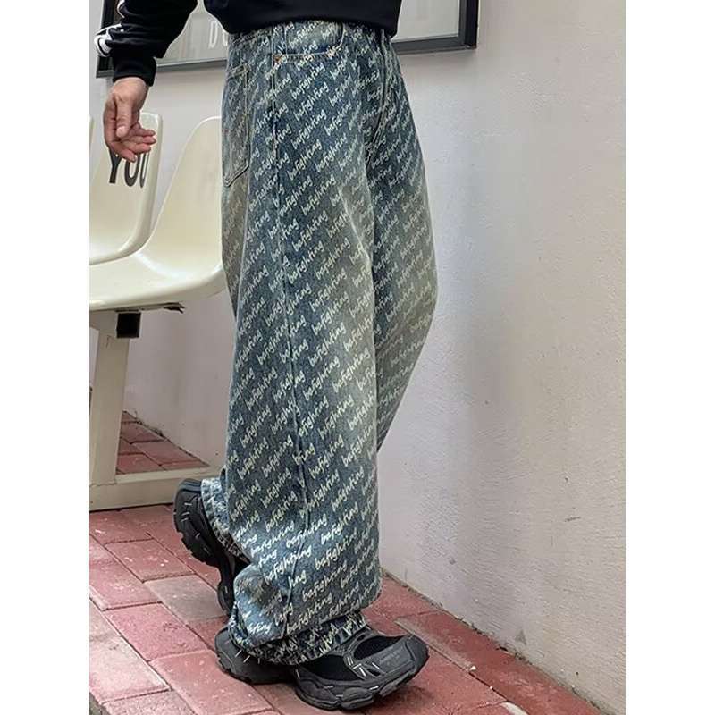 Unisex Classic Denim Jeans Loose Fit Daily Outdoor Wear - Image 5
