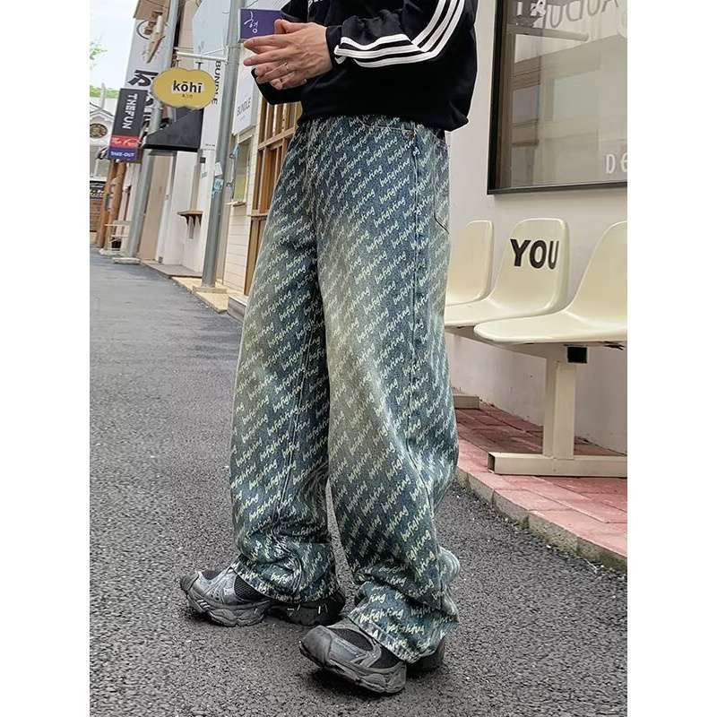 Unisex Classic Denim Jeans Loose Fit Daily Outdoor Wear - Image 3