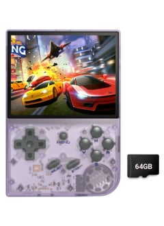 RG35XX Handheld Game Console 3.5 Inch IPS Screen Linux System Retro Video Games Consoles Portable Pocket Video Player 5000  Games（Purple Transparent-64G） - pzsku/Z8F1D1859014D654811A4Z/45/_/1734062781/6472d0f4-8dd3-4e00-bbda-9a3224cd50a8