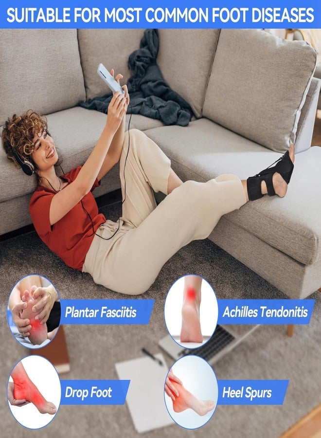 Puvin Plantar Fasciitis Night Splint for Women & Men - Universal Size 3 Adjustable Straps Achilles Tendonitis Brace, Heel Spur Pain Foot Splint, Plantar Fasciitis Relief for Sleeping - Image 4
