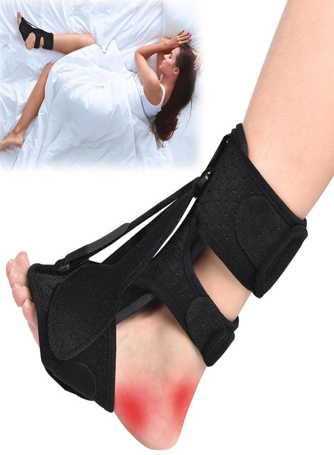 Puvin Plantar Fasciitis Night Splint for Women & Men - Universal Size 3 Adjustable Straps Achilles Tendonitis Brace, Heel Spur Pain Foot Splint, Plantar Fasciitis Relief for Sleeping - Image 1