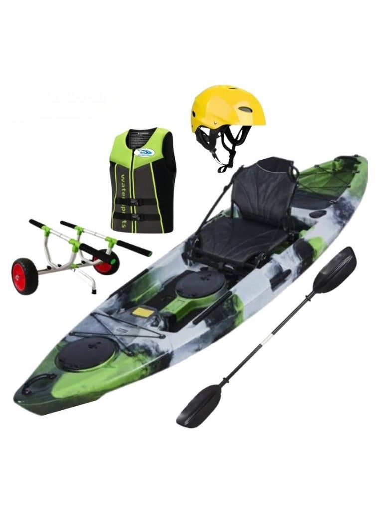 SS WATER SPORTS SS WATER SPORTS CUDA Sit-on Top Single kayak  3-meters Orange-Black  - Image 1