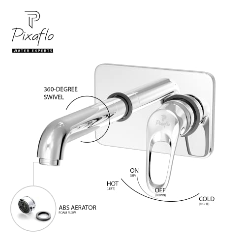 Pixaflo Concealed Single Lever Basin Mixer with Exposed Parts Kit (Complete Set) (Infix) - Image 3