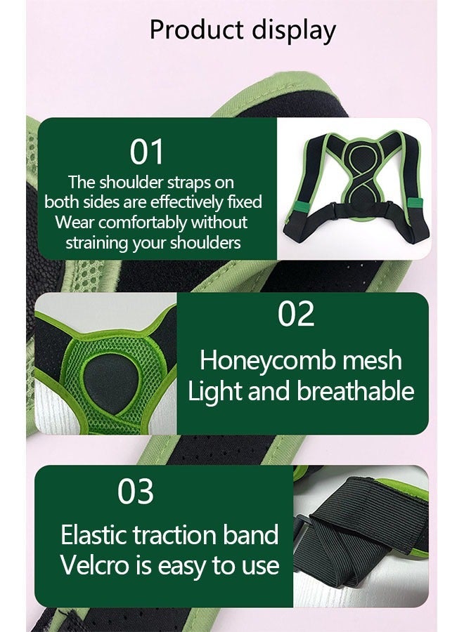 Posture Corrector for Women and Men, Sitting Posture Correction Belt, Adjustable Upper Back Brace for Clavicle Support and Providing Pain Relief from Neck Shoulder and Upper Back - Image 3