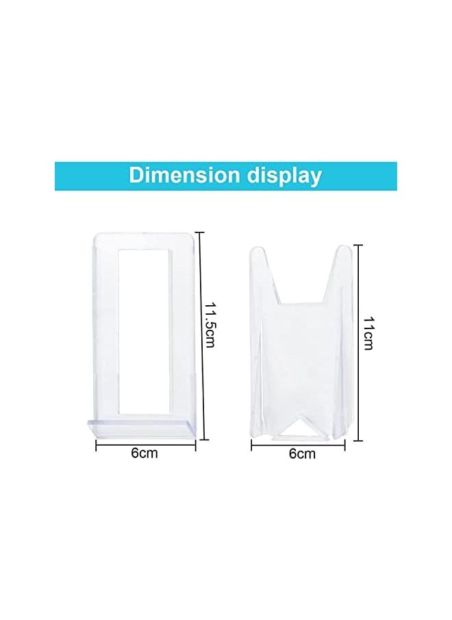 The Bros Acrylic Plate Stands Plastic Display Holders Picture Plate Holders Clear Business Card Holder Stands to Display Pictures or Plate for Home Office Supplies Festival Party Decoration 10Pcs  - Image 3