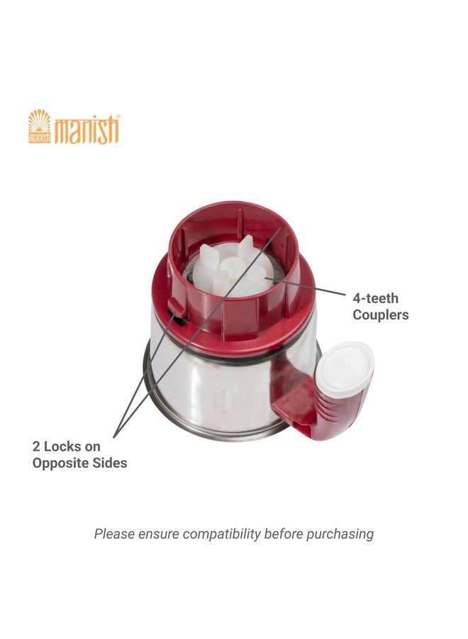 MANISH مانيش هوم® جرة صغيرة/جرة شطة فقط (425 مل) مناسبة لخلاط بريستيج ديلوكس LS/VS | جرة فقط للأجهزة المنزلية - Image 4