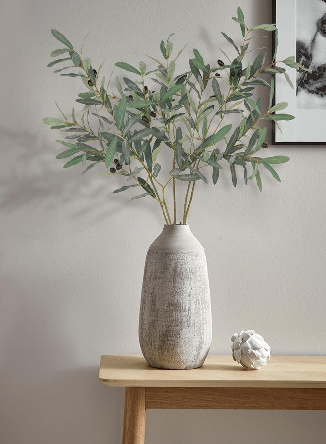 DuHouse 5Pcs Artificial Olive Branches 35 Inch – Tall Faux Greenery Stems Olive Tree Branches for Vases, Home Decor, Centerpieces, Wedding & DIY Floral Arrangements - Image 2