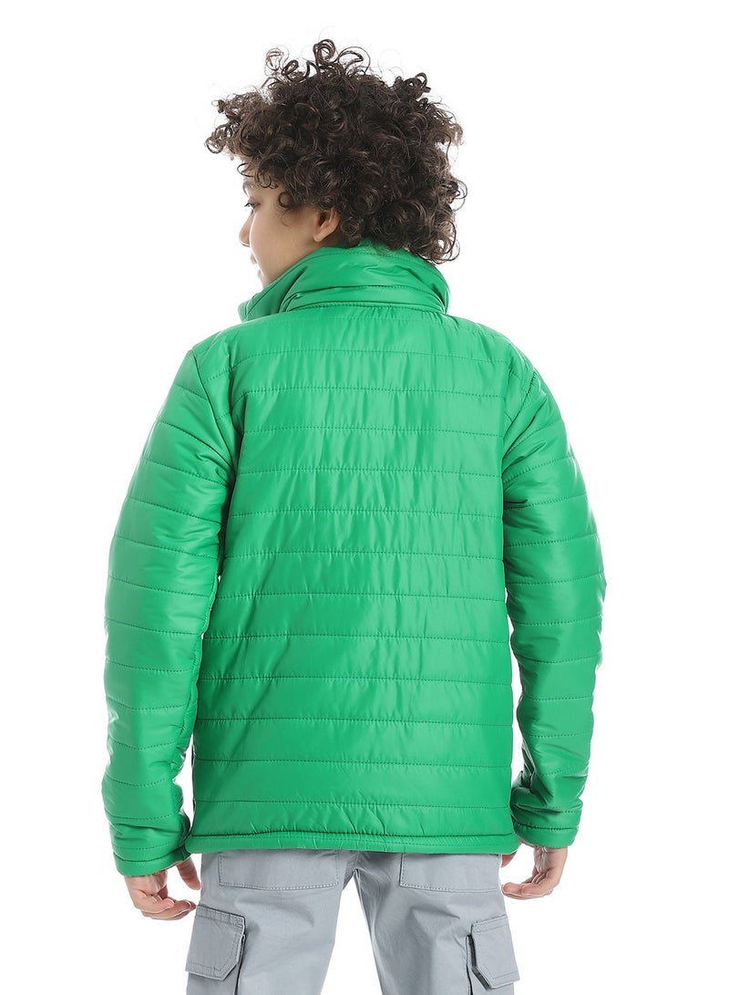 Boys Green Lightweight Padded Jacket_Light Green