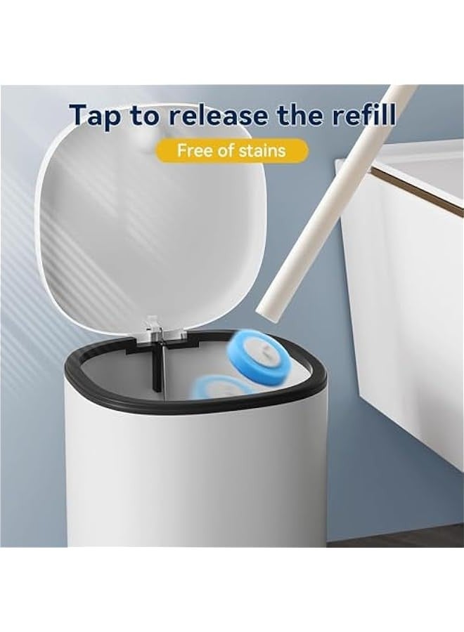 TRASSLE Disposable Toilet Brush Refills 40PCS, Upgraded Material Bathroom Bowl Wand Replacement Heads, (Not Compatible with Other Wand)  - Image 3