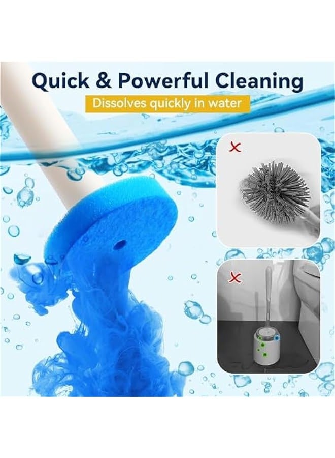 TRASSLE Disposable Toilet Brush Refills 40PCS, Upgraded Material Bathroom Bowl Wand Replacement Heads, (Not Compatible with Other Wand)  - Image 4