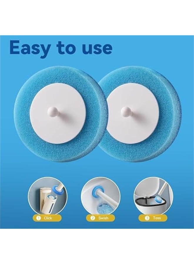 TRASSLE Disposable Toilet Brush Refills 40PCS, Upgraded Material Bathroom Bowl Wand Replacement Heads, (Not Compatible with Other Wand)  - Image 5