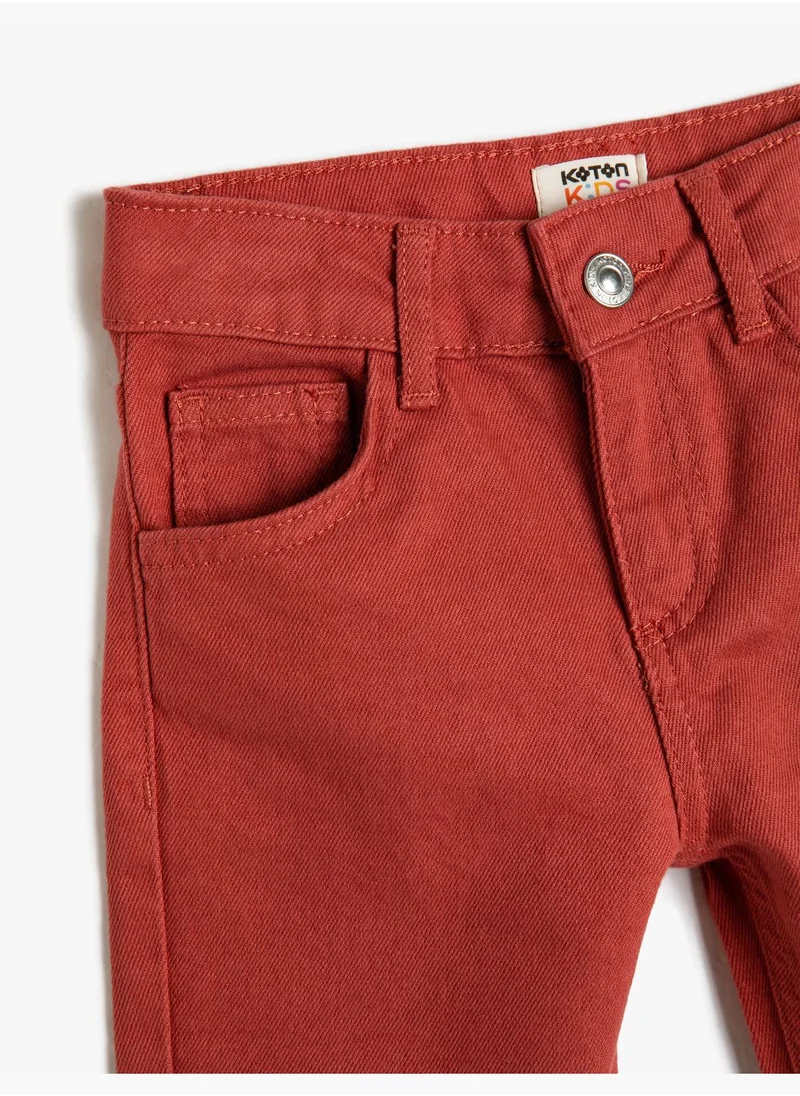 KOTON Chino Bermuda Shorts Pockets Cotton