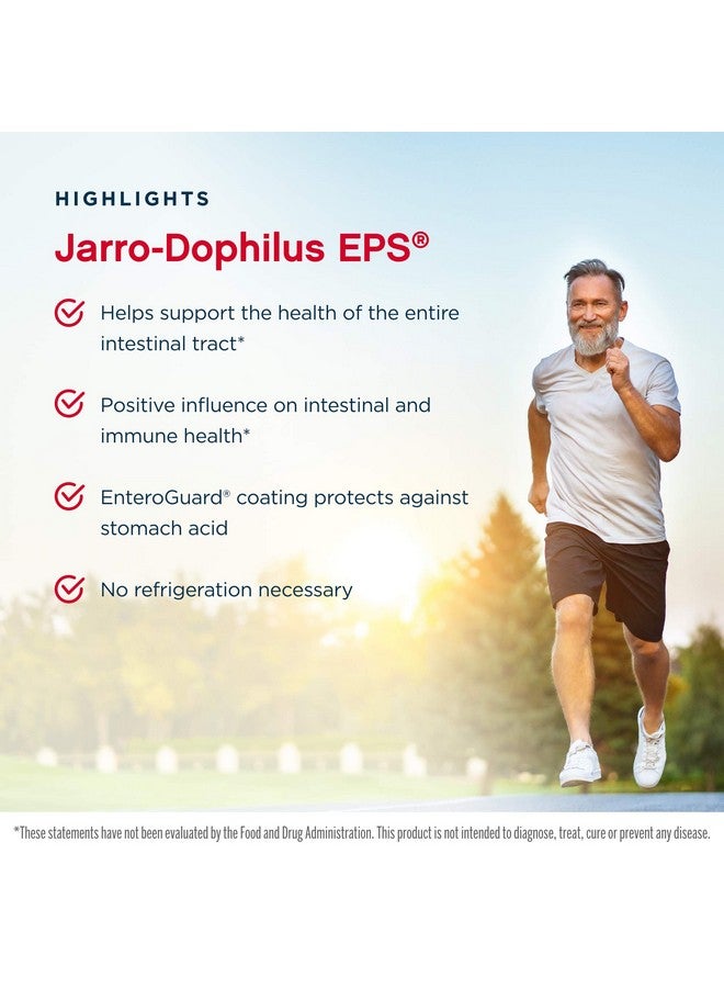Jarrow Formulas Jarro-Dophilus EPS - 5 Billion Organisms Per Serving - 120 Enteric Coated Veggie Caps, Multi-Strain Probiotic - Intestinal & Immune Health, 120 Count (Pack of 2) - Image 4