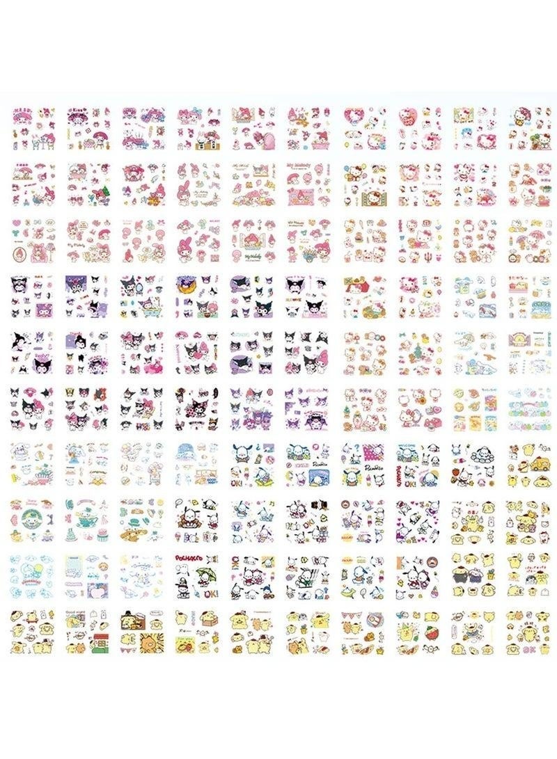 Hugifts Anime Girl Cartoon Stickers 100 Sheets PET PVC Waterproof UV Resistant Scratchproof Decals for Scrapbook Journal Laptop Room Decor - Image 5