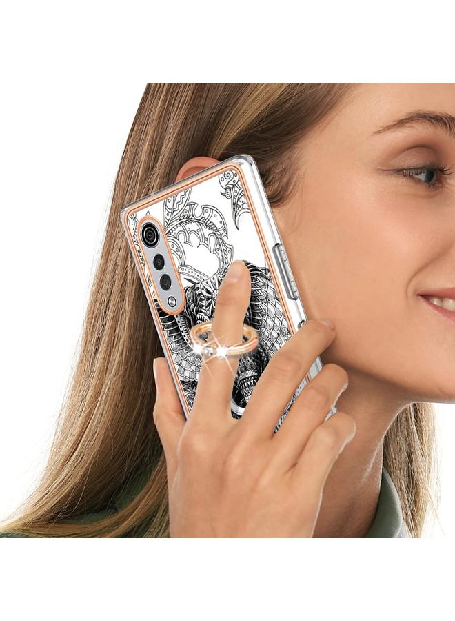 S-TOP Case For LG Velvet 5G / 4G / G9 Velvet Electroplating Dual-side IMD Phone Case with Ring Holder - Image 5