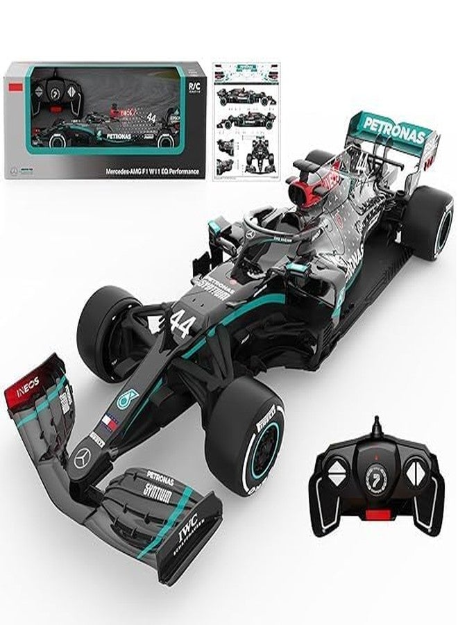 Wonder Digital سيارة مرسيدس-بنز F1 W11 EQ الأصلية من وندر ديجيتال، بمقياس 1:18، تعمل بجهاز تحكم عن بعد - مجموعة سباقات F1 فائقة للأطفال والكبار - سيارة تحكم عن بعد بتردد 2.4 جيجاهرتز، هدية مثالية - Image 1