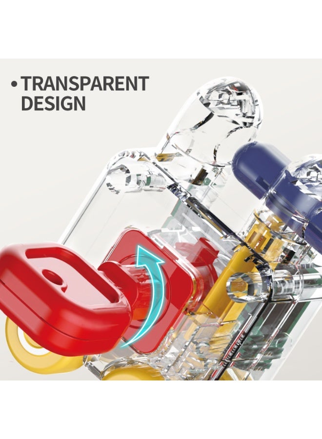 هالامودو مونتسوري قفل ولعبة مفتاح التعليم المبكر، مجموعة قفل مفتاح التطابق الشكل، لعبة تعليم الأطفال قفل السيارة، لعبة فتح طفل تعليمية، هدية للبنين والبنات، 14.2*7.7*10.1 سم - Image 3