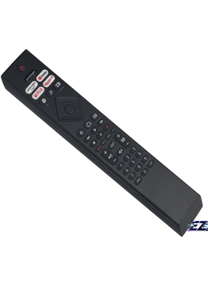 ELTRAZONE Replacement Remote Control for Philips 4K UHD LED TV 55PUS7906 65PUS7906 43PUS7956 50PUS7956 55PUS7956 43PUS8106 50PUS8106 70PUS8106 32PFS6906 43PUS8106 33PUS7406 65PUS7406 with battery - Image 2