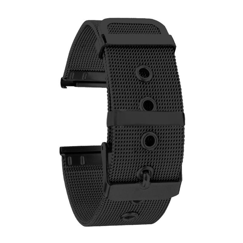 22mm Stainless Steel Watch Bands Quick Release Mesh Strap Replacement Metal Wristband with Belt Buckle Sport Bracelet Watchband Compatible with 22mm Smart/Traditional Watch - Image 1
