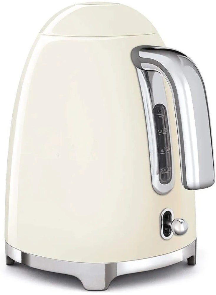 50s Retro Style Stainless Steel Kettle with 7 Heat Failure Settings, 2L Capacity with Water Level Gauge, 360 Degree Rotating Base, Pastel 2200W Warranty - Image 2