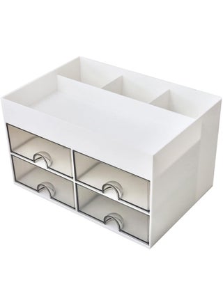Homava Drawer Storage Cabinet desk drawer organizer jewelry display holder vanity organizer practical desktop organizer clear earring holder pp account storage container student White - pzsku/Z8F1DDA0E4BEEAE94B6B4Z/45/1746633589/1a8c83f1-d5db-4d66-a855-4f56a3d6f54a