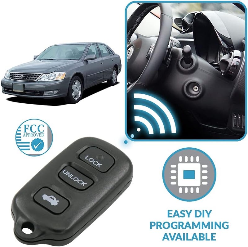 Keyless2Go Replacement Keyless Entry Remote Car Key Fob for Toyota Avalon (2 Pack) - Image 5
