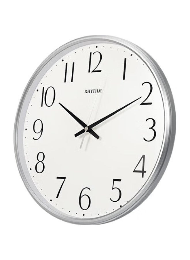 Rhythm Silent Living Room Wall Clock, Modern Minimalist Wall Clock, Bedroom Home Wall Clock, 32Cm Dazzling Silver Cmg529Xc19 - Image 3