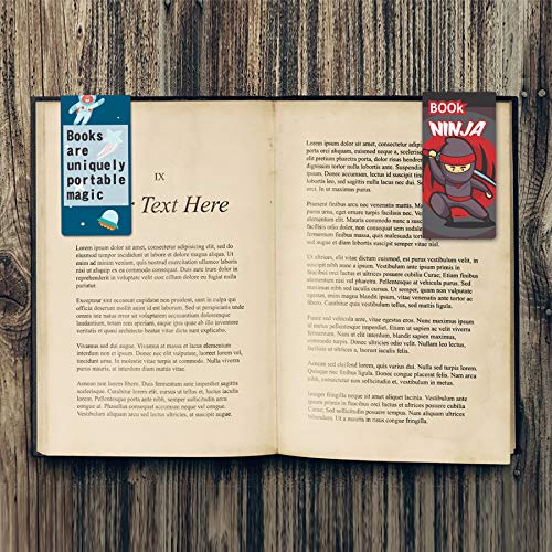 BOOKWORM Magnetic Bookmarks | Book Lovers Gift | Gift for Readers | Pack of 6 - Image 2