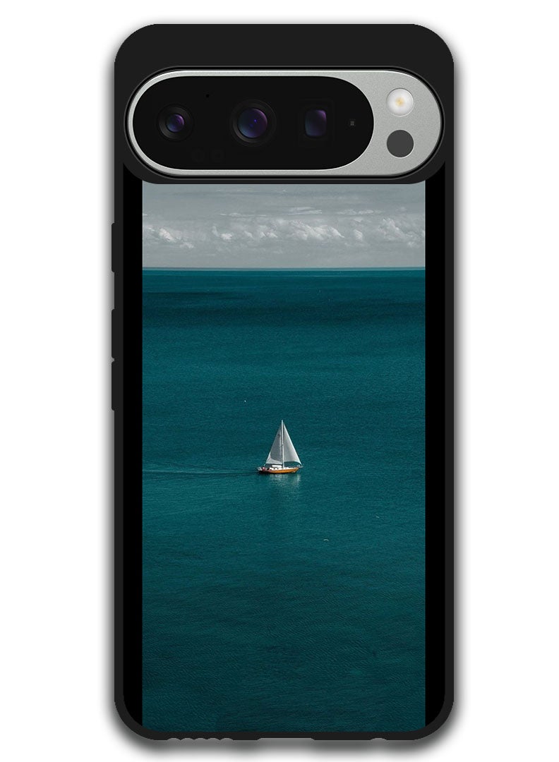 Theodor Protective Case Anti Scratch Shock Proof Bumper Cover For Google Pixel 9 Pro XL Sailiing ship - Image 1