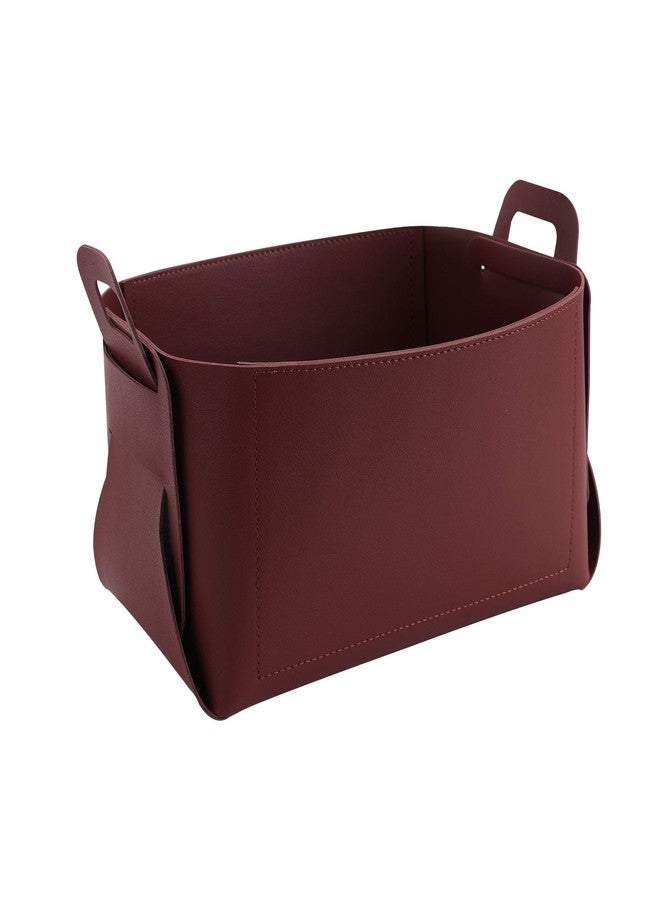 KINIVA Gift Baskets for Present-Valet Tray Organizer - Leather Dresser Organizer Box for Men and Women - Jewelry Accessories Catchall Vanity Tray for Table Desk Top (Red) - Image 1
