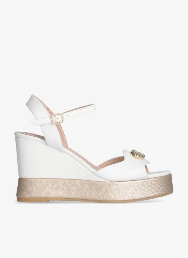 Liu Jo Leather wedge sandals