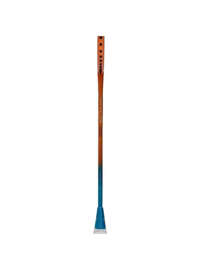 Li-Ning Super Series SS100 Carbon Graphite Badminton Strung Badminton Racket with Full Racket Cover ( Amber/Blue) - Image 3