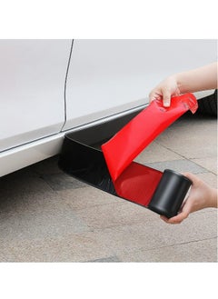 Generic 1pcs 13ft*3.15in Side Skirts for Cars Universal, Universal Rubber Anti-Scratch Side Skirts Edge Guards Protector for Sedans, Truck, SUV Before and After Bumper Multifunction Protector(Black)  - Image 5