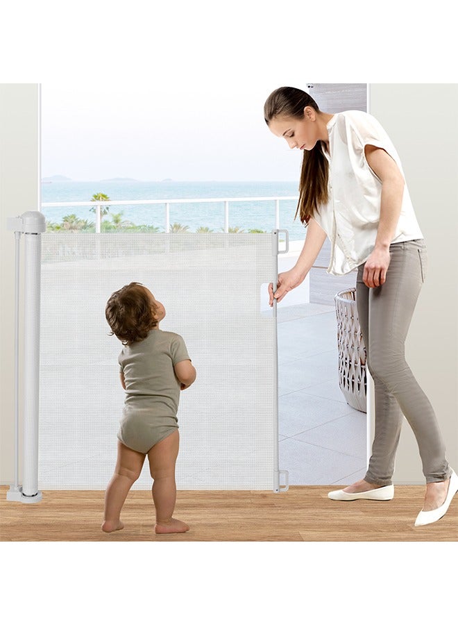 OASIS DESERT Pet And Children's Telescopic Safety Door Railings And Staircase Protection Door Railings Can Be Used Dual-Purpose Without Drilling/Drilling (150cm*89cm) - Image 1