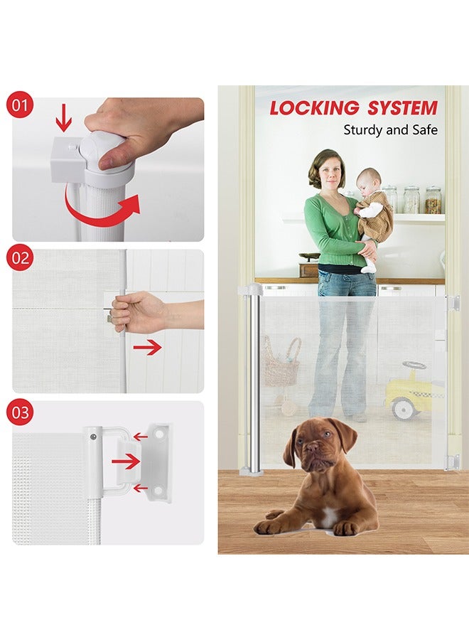 OASIS DESERT Pet And Children's Telescopic Safety Door Railings And Staircase Protection Door Railings Can Be Used Dual-Purpose Without Drilling/Drilling (150cm*89cm) - Image 4