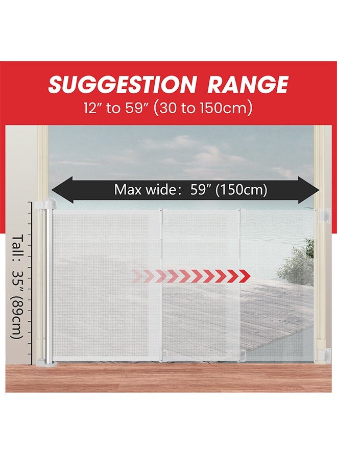 OASIS DESERT Pet And Children's Telescopic Safety Door Railings And Staircase Protection Door Railings Can Be Used Dual-Purpose Without Drilling/Drilling (150cm*89cm) - Image 2