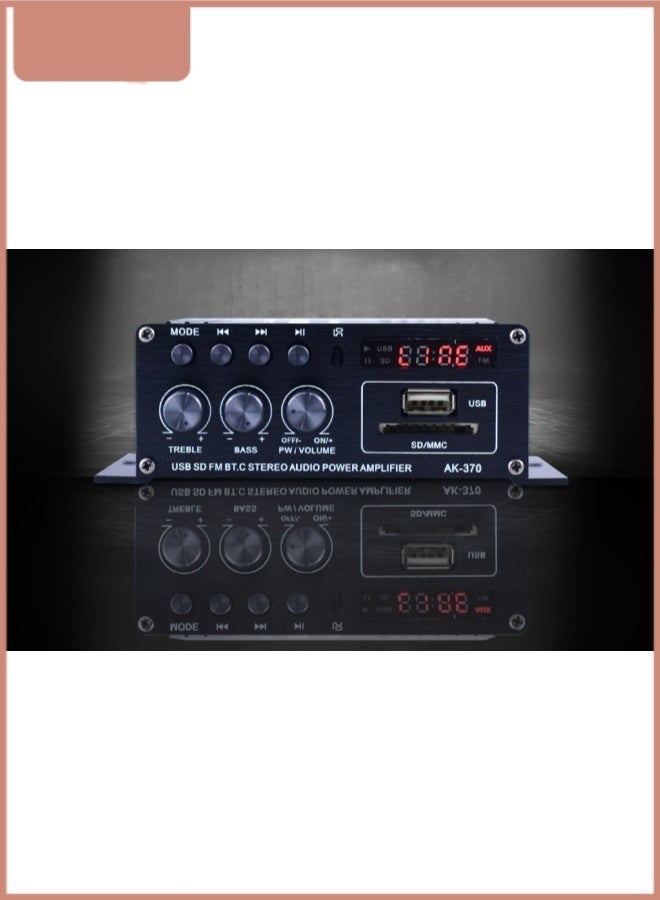 مضخم صوت 12 فولت للسيارة، مستقبل ستيريو HiFi مع راديو FM ومشغل MP3 - Image 3