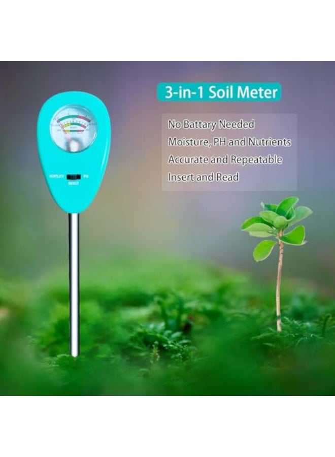 Generic Soil Moisture Meter, 3-in-1 Soil PH Fertility/Nutrients Tester, Soil Test for Indoor/Outdoor Plants, Garden, Farm, Lawn Care, No Batteries Required, Gifts for Plants Lover  - Image 5