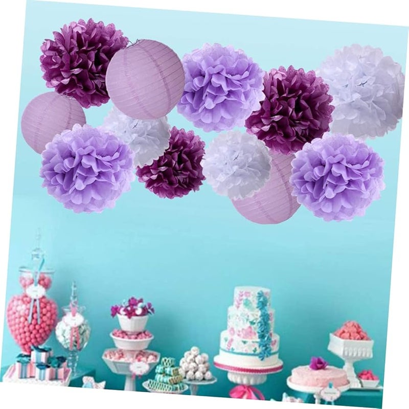 White Paper Lantern Flower Decor Kit for Weddings Parties Indoor Outdoor Events - Image 5