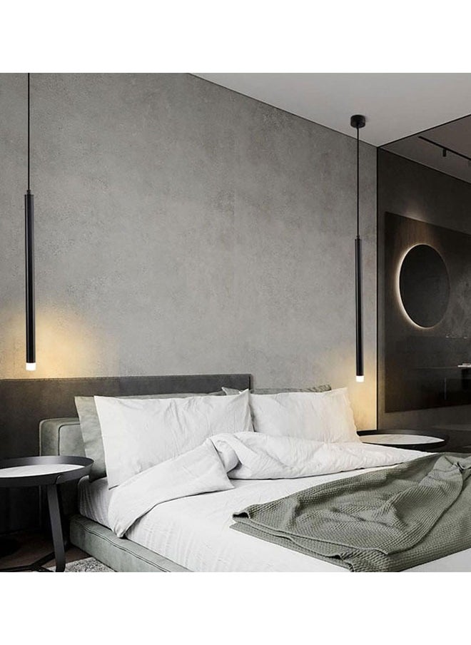 ٍSiera Light Single tube hanger in several colors, black color warm light 3 watt P19303  - Image 2