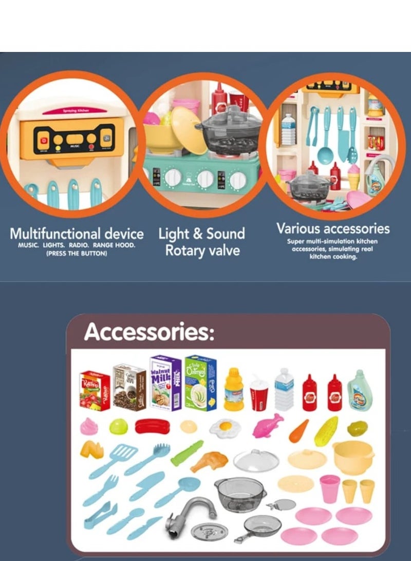 Kids' Kitchen Playset - 65 Pieces - Image 2