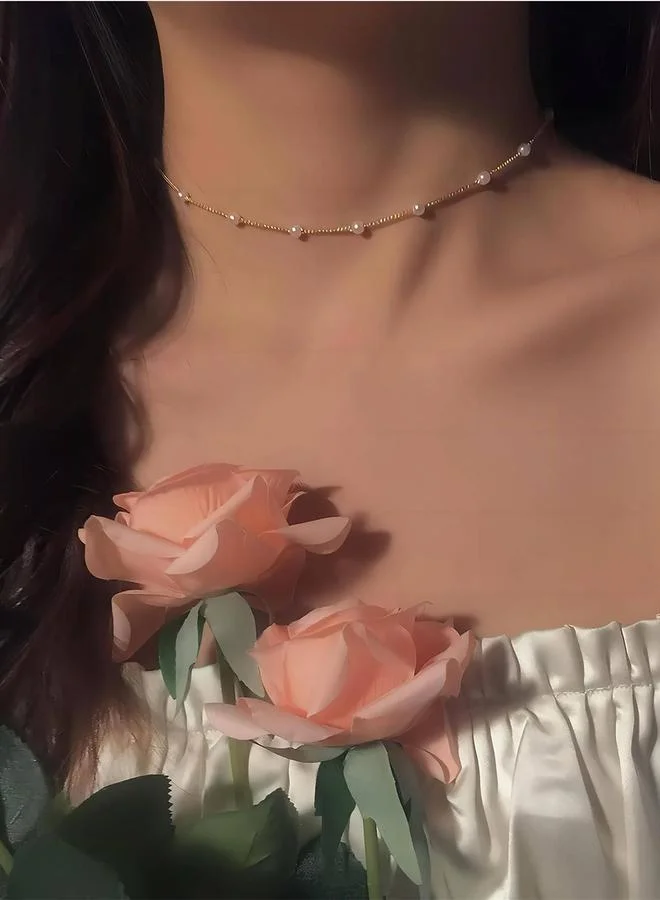 Take Two Take Two Faux Pearl Trail Necklace