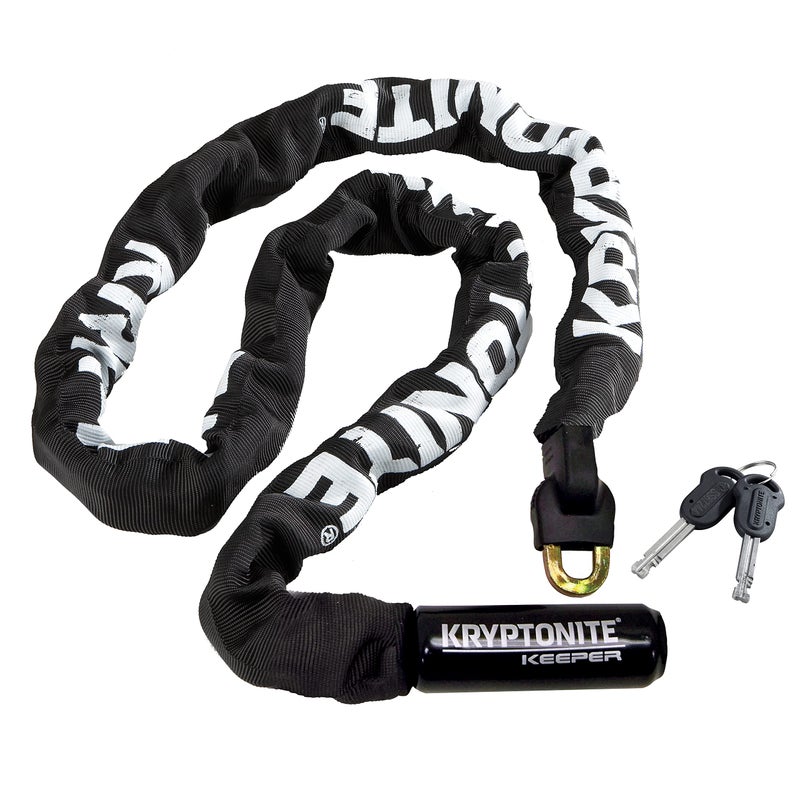 Kryptonite Keeper 712 Bike Chain Lock, 4 Feet Long Heavy Duty Anti-Theft Bicycle Chain Lock with Keys for Bike, Motorcycle, Scooter, Bicycle, Door, Gate, Fence - Image 1