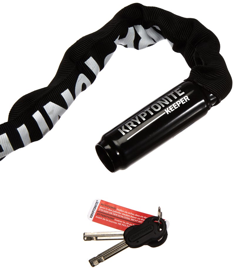 Kryptonite Keeper 712 Bike Chain Lock, 4 Feet Long Heavy Duty Anti-Theft Bicycle Chain Lock with Keys for Bike, Motorcycle, Scooter, Bicycle, Door, Gate, Fence - Image 4