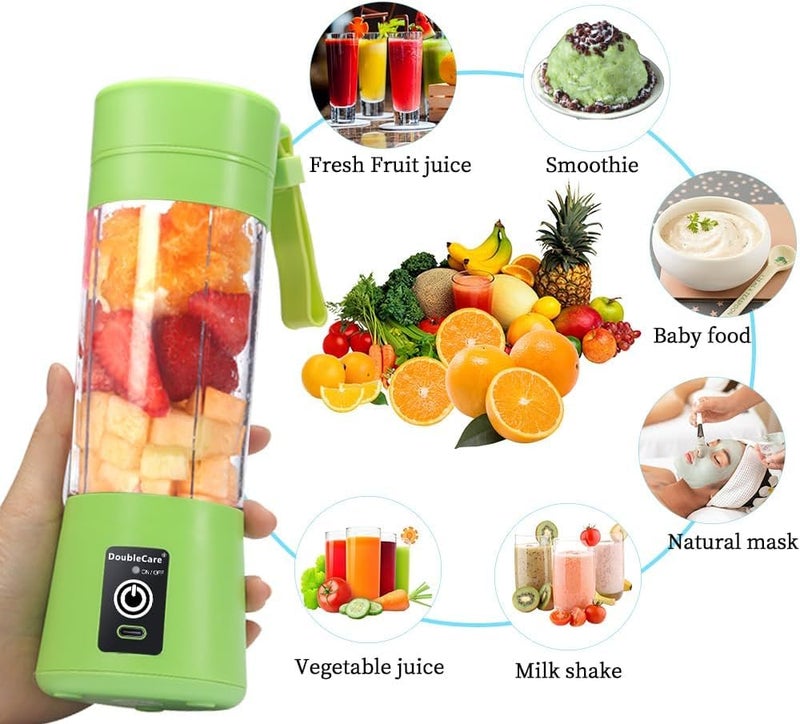 Fantastic-Kids-Toys Portable Food Blender, Six Blade System with Safe Protection and USB Charging, 4.0mW, 380ml Capacity Code HM-03 - Image 2