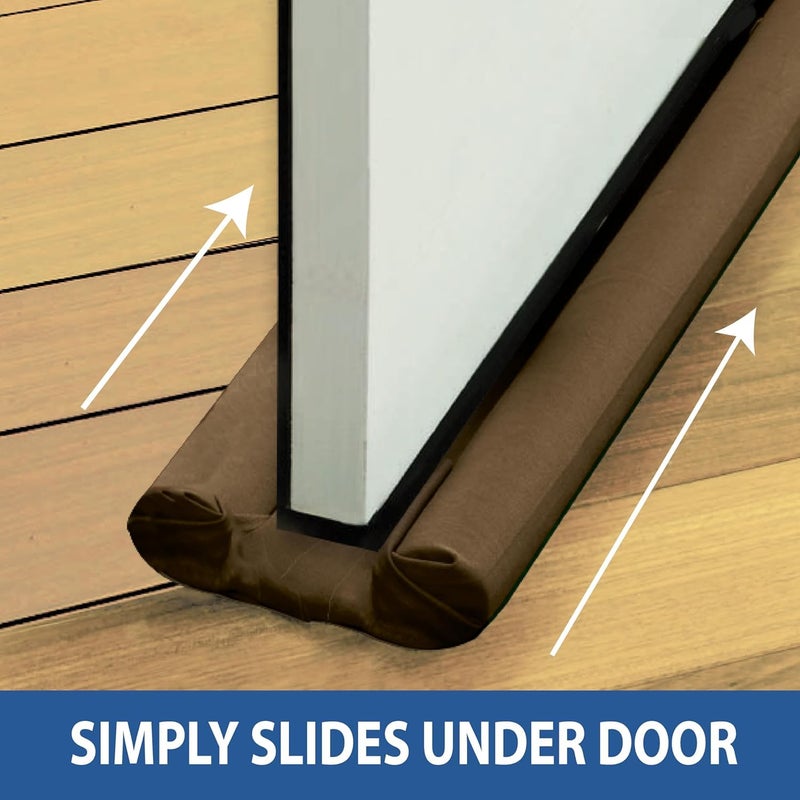 KBS Door Bottom Sealing Strip Guard Stopper Sealer for Sound and Dust Proof Home Office Kitchen Accessories Item Smart Gadgets Products (Size-39 inch) (Pack of 1) (Brown/Black) - Image 5