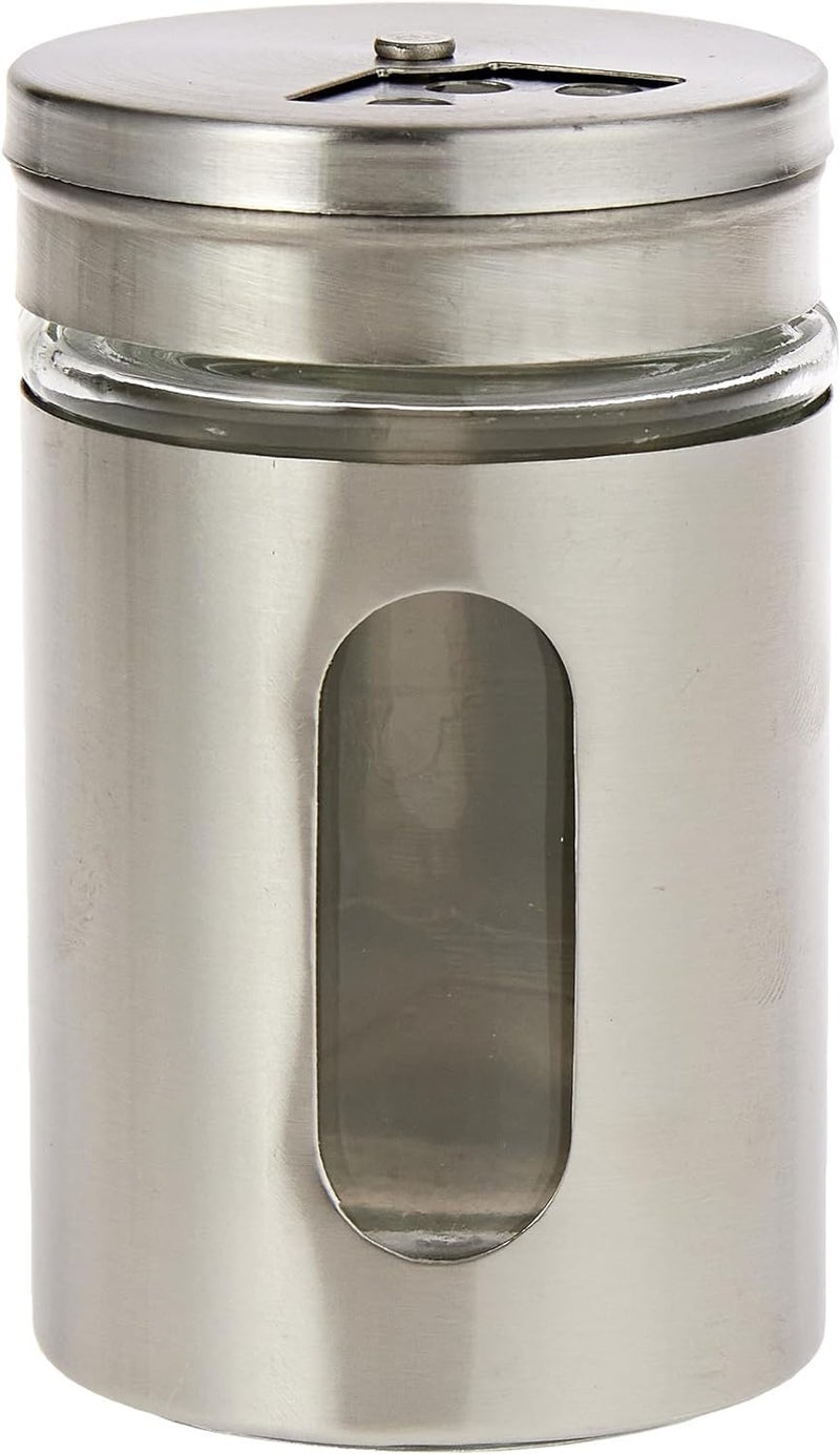 Homies HOMIES, Premium Wheelcart Design Tabletop 6 Pcs Glass Spice Jar Set With Stainless Steel Stand - Image 4