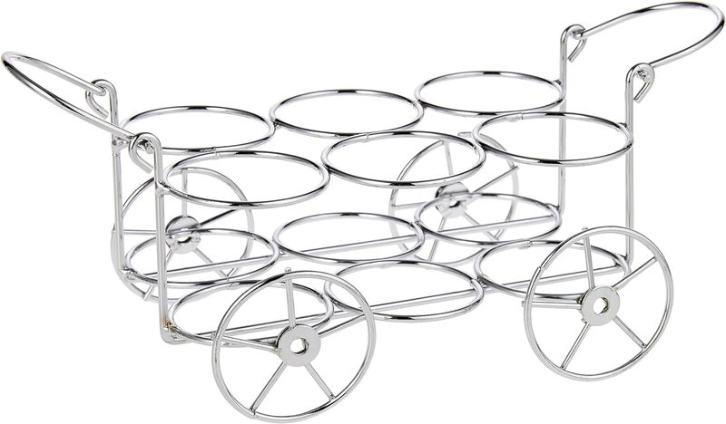 Homies HOMIES, Premium Wheelcart Design Tabletop 6 Pcs Glass Spice Jar Set With Stainless Steel Stand - Image 3