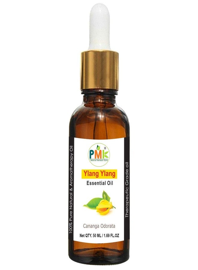 PMK Pure Natural Ylang Ylang Essential Oil For Skin Hair Aromatherapy & Massage (50 ML) - Image 2